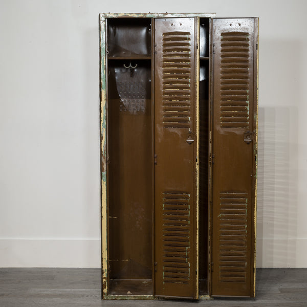 Mid-century Distressed School Gym Lockers c.1950