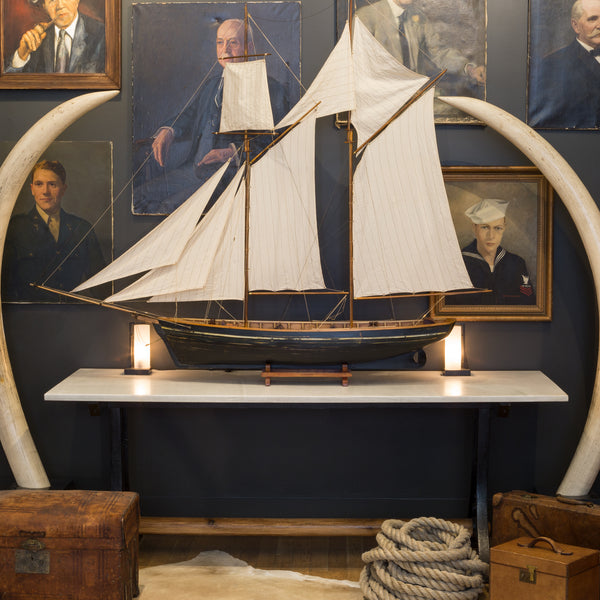 Early 20th c. Wooden Monumental Ship Model c.1940