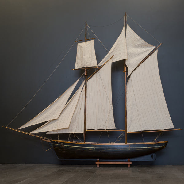 Early 20th c. Wooden Monumental Ship Model c.1940