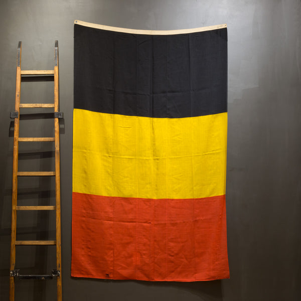 Early 20th c. Monumental Belgian Flag c.1940-1950