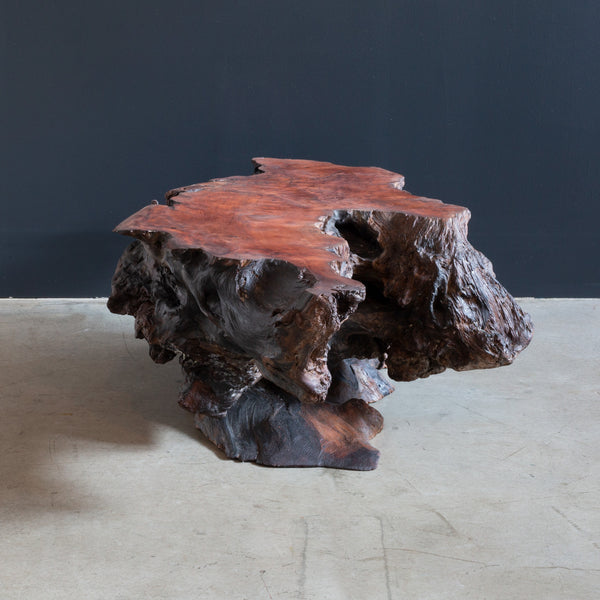 Vintage Live Edge Redwood Burl Coffee Table c.1960