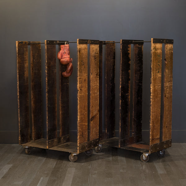 Factory Garment Rolling Racks c.1930