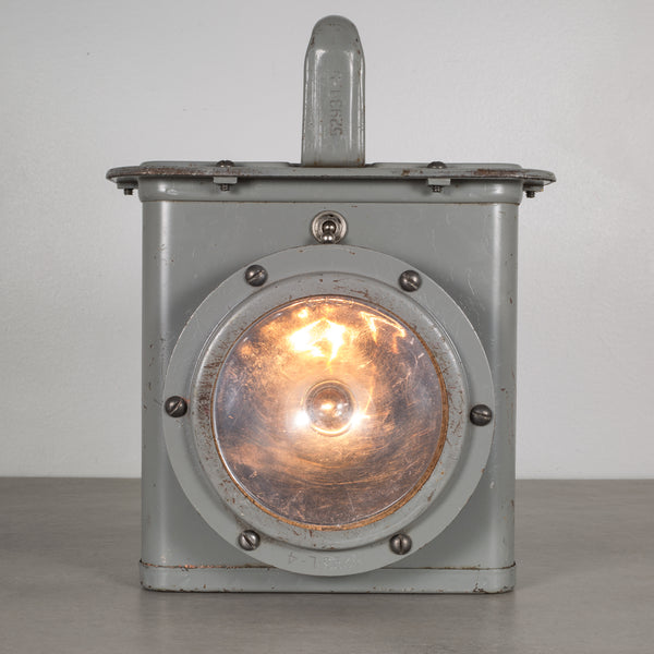 World War Era U.S. Navy Ship Lantern Light c.1940s