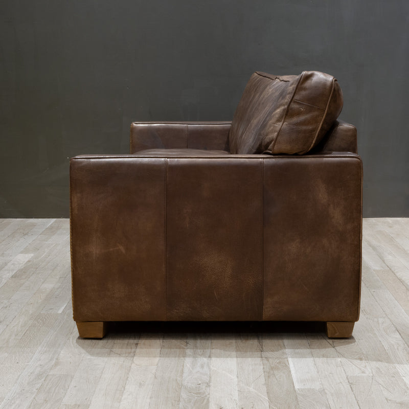 Timothy Oulton Viscount William Leather 3 Seater Sofa