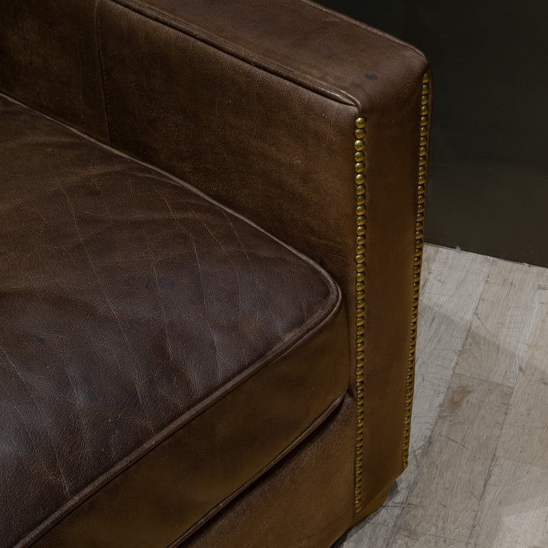 Timothy Oulton Viscount William Leather 3 Seater Sofa