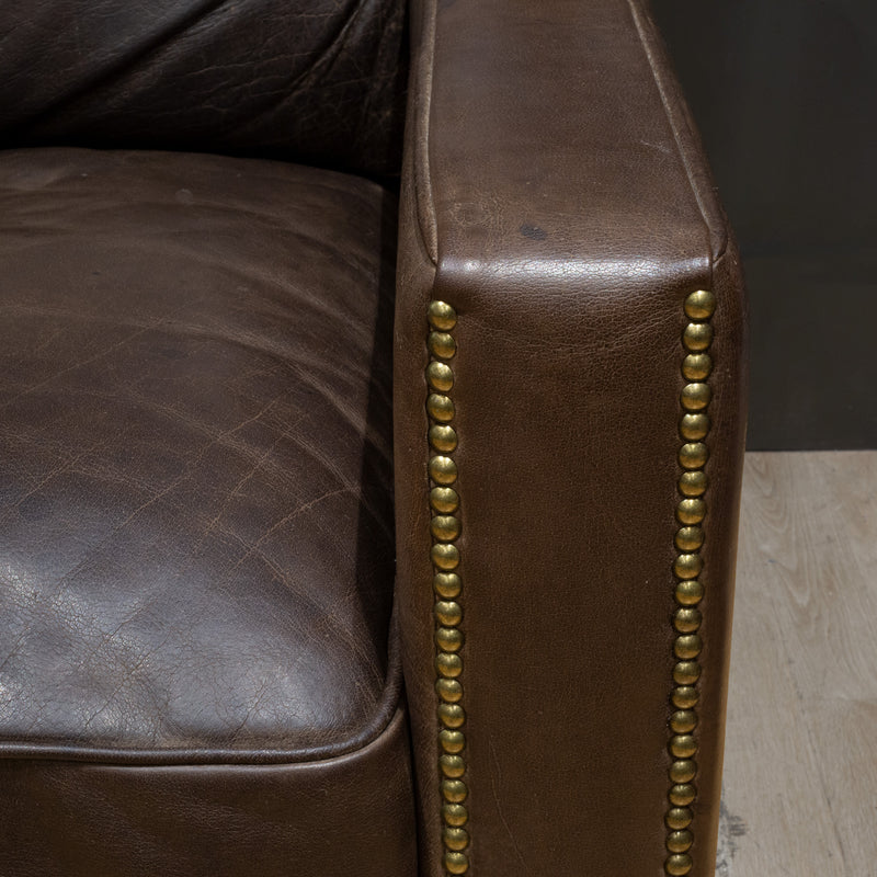 Timothy Oulton Viscount William Leather 3 Seater Sofa