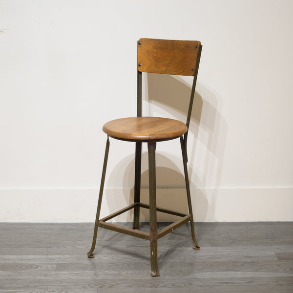 Industrial Standard Steel Co. Schoolhouse Stool c.1940