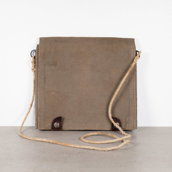 WWII Swiss Army Canvas Map Bag c.1940