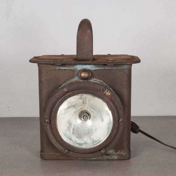 World War Era U.S. Navy Ship Lantern Lamp c.1940