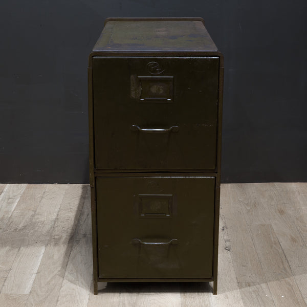 Antique Industrial "Y and E" Modular Steel File Cabinet c.1940