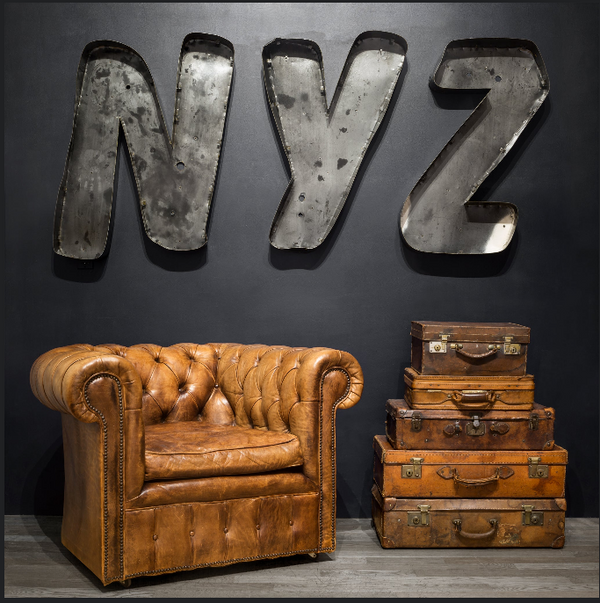 Large Vintage Channel Letter "N" c.1950